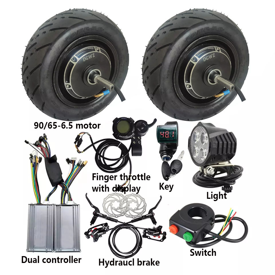 Dual Motor Ebike Kit 2000W - طقم تحويل الدراجة الإلكترونية 48 فولت