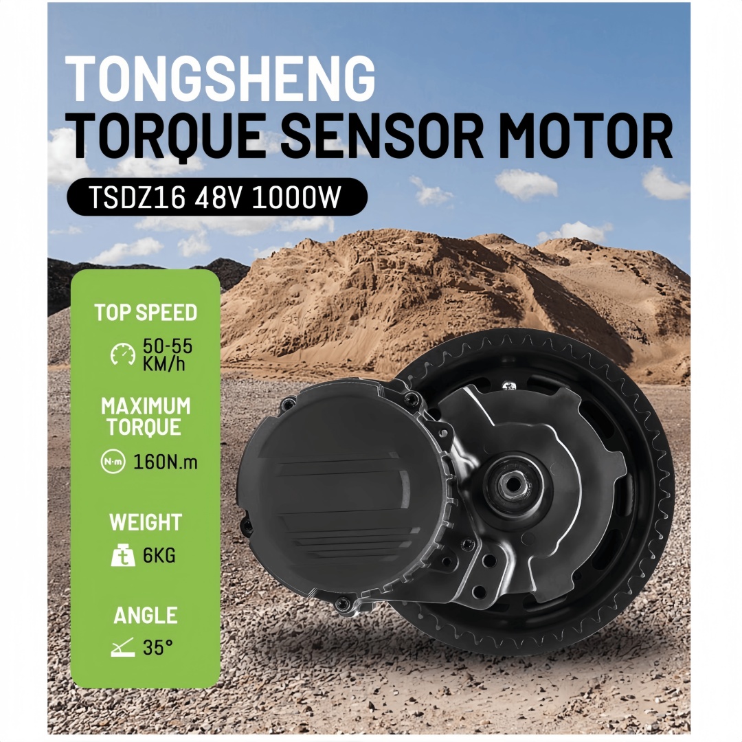 TONGSHENG TSDZ16 48 فولت 1000  - مراجعة Mid Drive Conversion Kit 1000W وسعره