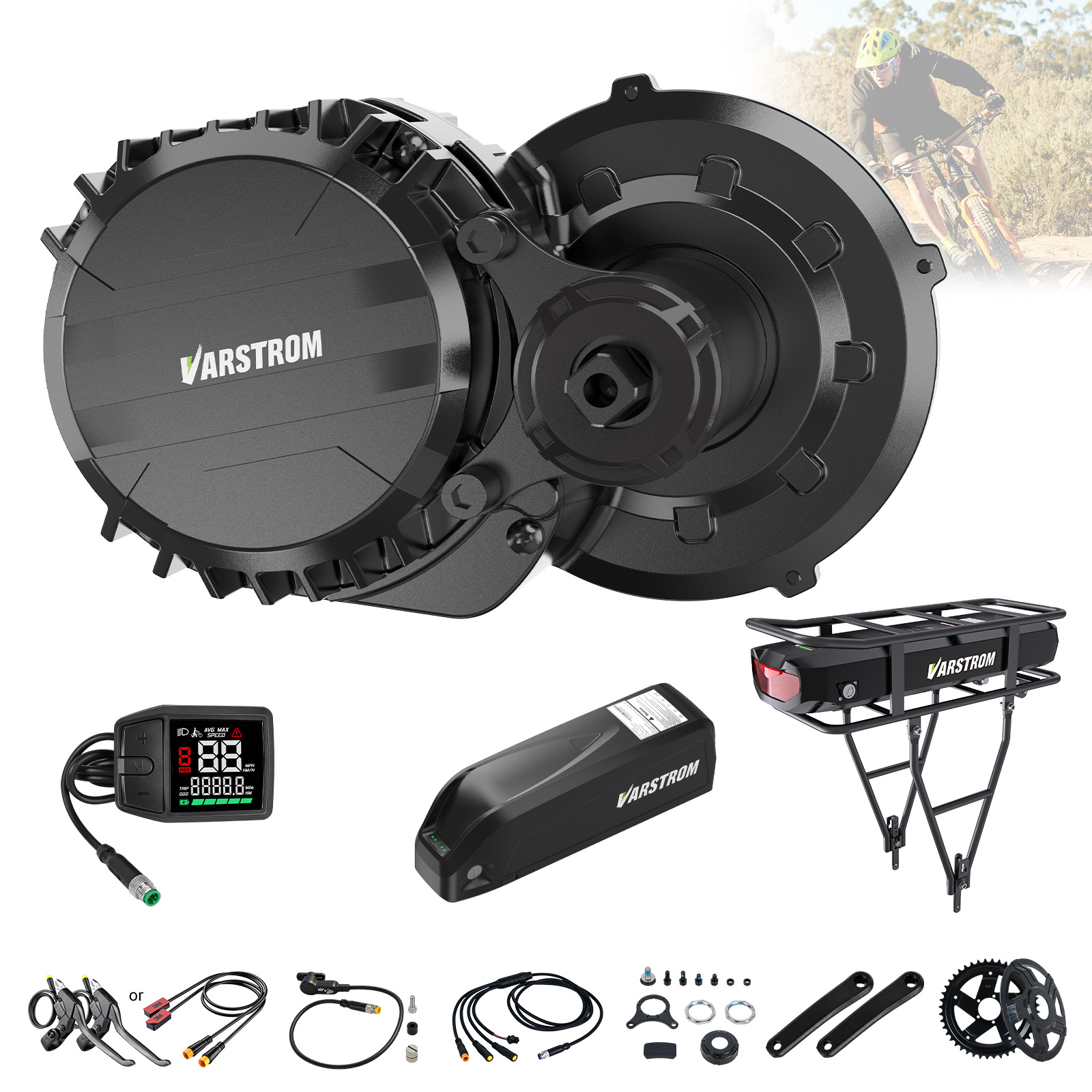 طقم محرك وسطي من نوع Varstrom  - مراجعة Side Hung Mid Drive Motor Kit وسعره