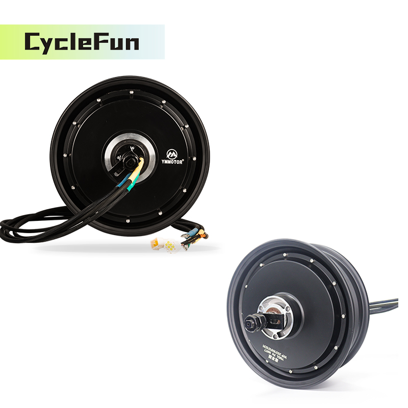 8000 واط YMMOTOR 12*3.5 بوصة ف - مراجعة 72V 8000W Brushless Hub Motor وسعره